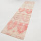 3x12 Red Beige Turkish Vintage Runner Rug,92x371Cm