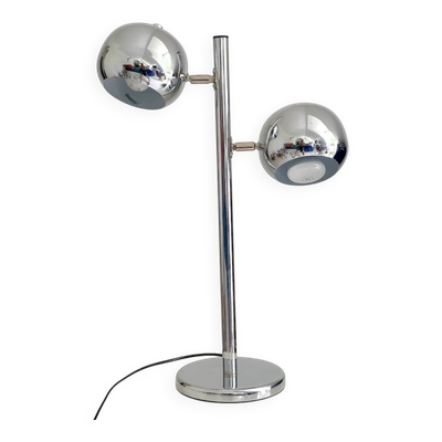 Lampe chromée vintage 1970's