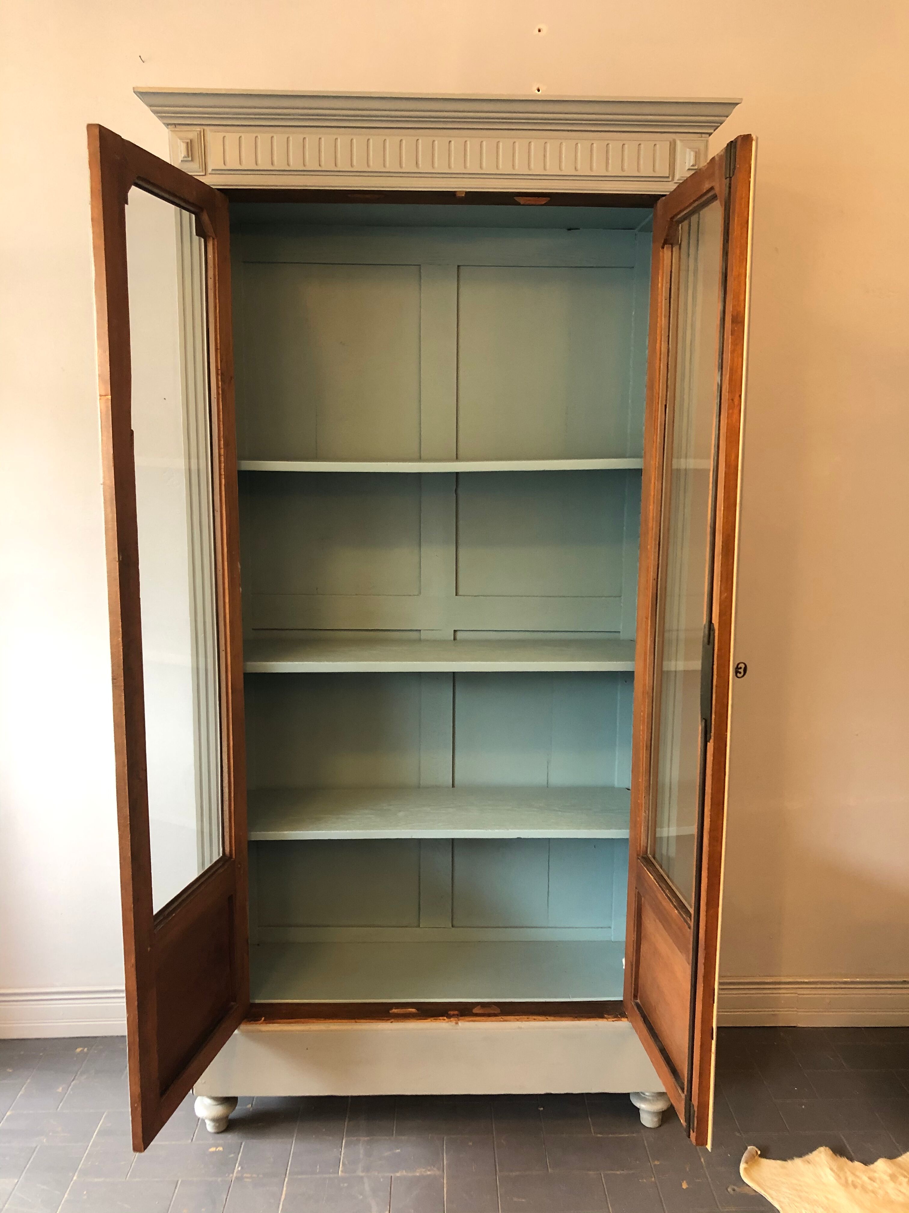 Late 19th century glass cabinet