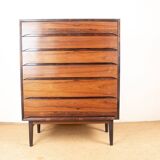 Large Danish chest of drawers in rosewood by Svend Langkilde from the 1960s.