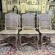 Suite de 6 chaises cannées de style Louis XV - Régence