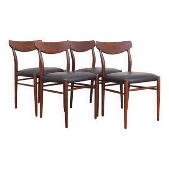 Mid-century danish teak dining chairs, 1960s, set of 4