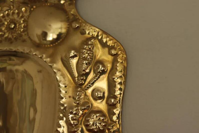 Baroque Style Mid-Century Brass Swedish Sconces