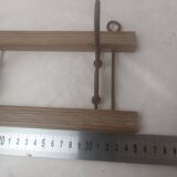 Coat rack/wood & iron hooks