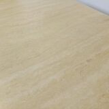 Vintage octagonal travertine dining table from the 70s 80s