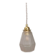 Vintage art deco frosted glass tulip pendant light