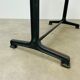 Table de bistrot pied fonte plateau bois