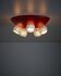 Mid-century ceiling lamp with slatted diffusers