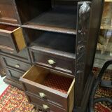 Pupitre meuble écritoire à tiroirs ancien