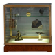 Vitrine de Présentation en Laiton et Orme – 1950