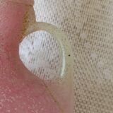 Pink glass paste vase