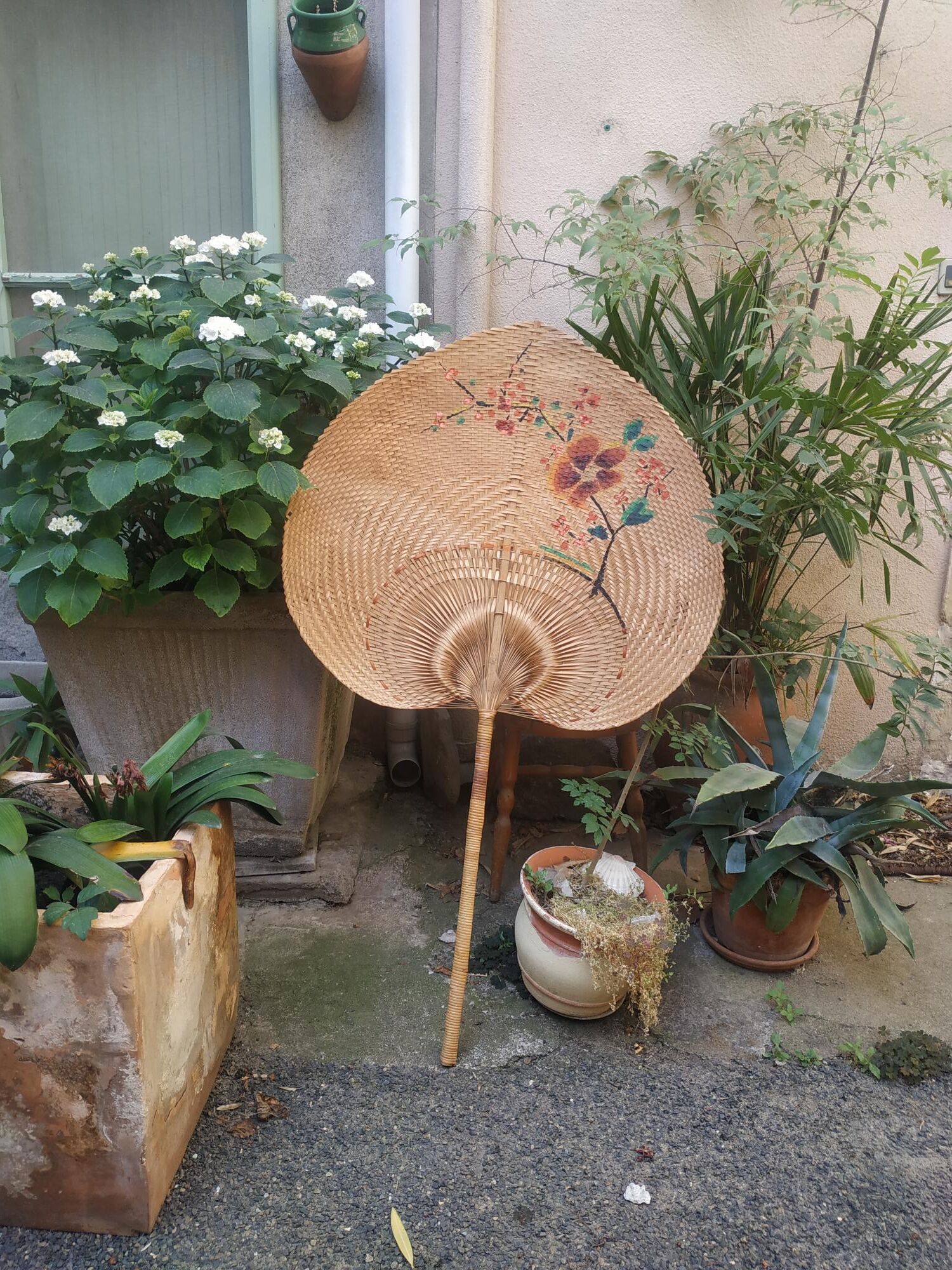 Chinese wall event in vintage bamboo