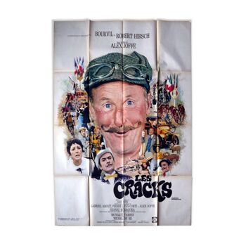 Affiche de cinéma originale "les cracks" Bourvil cyclisme tour de france