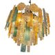 Chandelier en verre de Murano à bandes multicolores artistiques – Simoeng