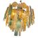 Artistic Multicolor Strip Listelli Murano Glass Chandelier – Simoeng