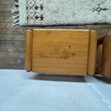 Bedside table, nightstand in Elm dlg Regain