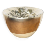Lampe de table en verre de Murano, translucide, argent, par Carlo Nason, pour Mazzega,