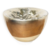 Lampe de table en verre de Murano, translucide, argent, par Carlo Nason, pour Mazzega,