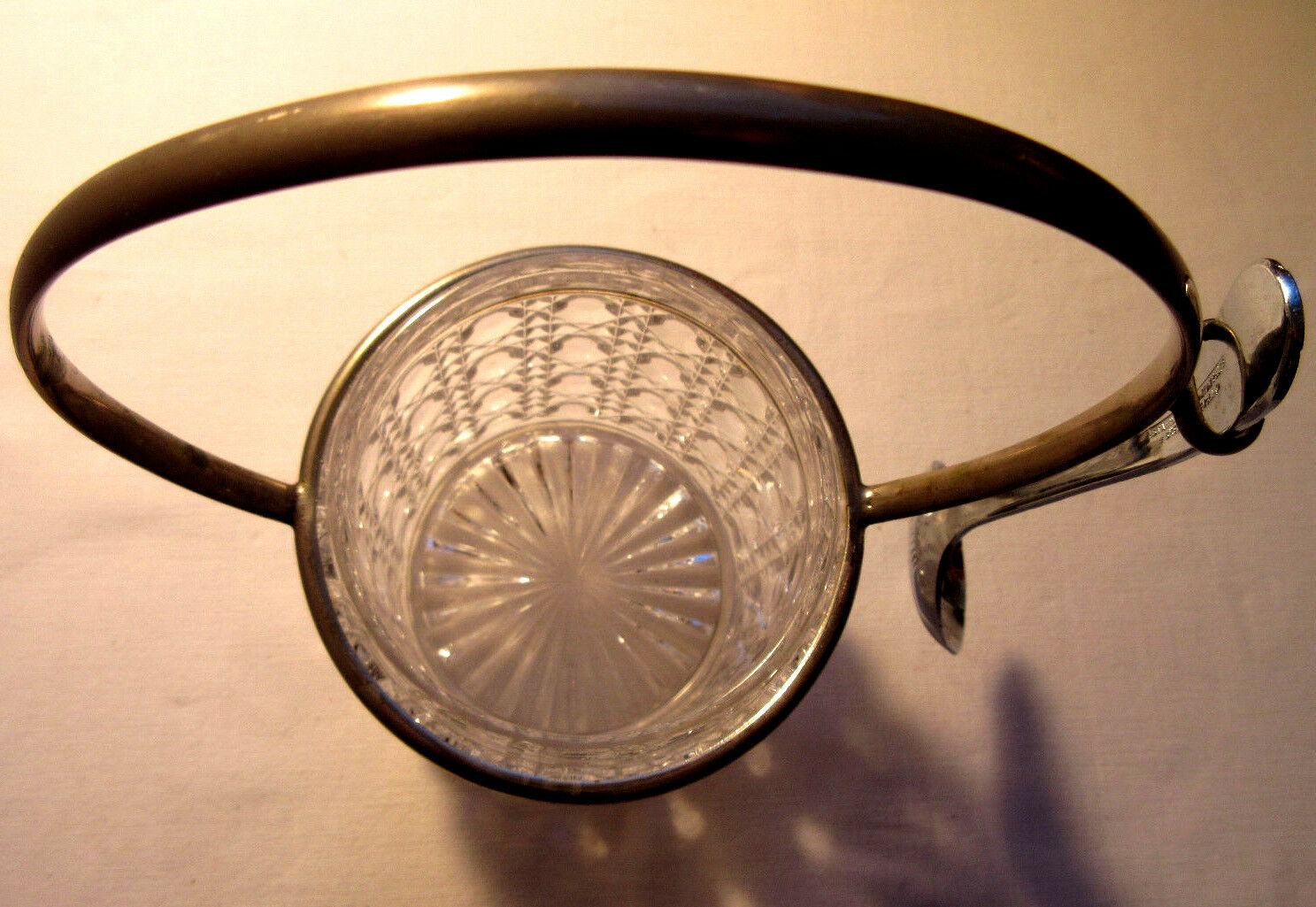 Baccarat jam jar, Pierreries model - metal spoon