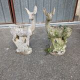 Pair of concrete deers 20th century