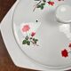 Vintage Digoin fireproof porcelain casserole – Red rose decoration