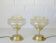 Vintage Bedside Lamps / Set of 2 / Redesign Mushroom Lamp / Art Deco Style