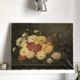 Oil on canvas 19th century bouquet of flowers