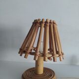 Pair of bamboo lamps