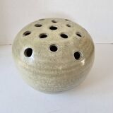 Ceramic flower vase signed GB (diameter 20cm)