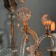 Liège chandelier in Louis XV style made of glass and crystal, circa 1900.