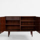 Midcentury Danish cabinet in rosewood by Omann Jun 1960s - handle free doors