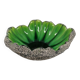 Green enamelled lava stone catchall – Italy 1970s