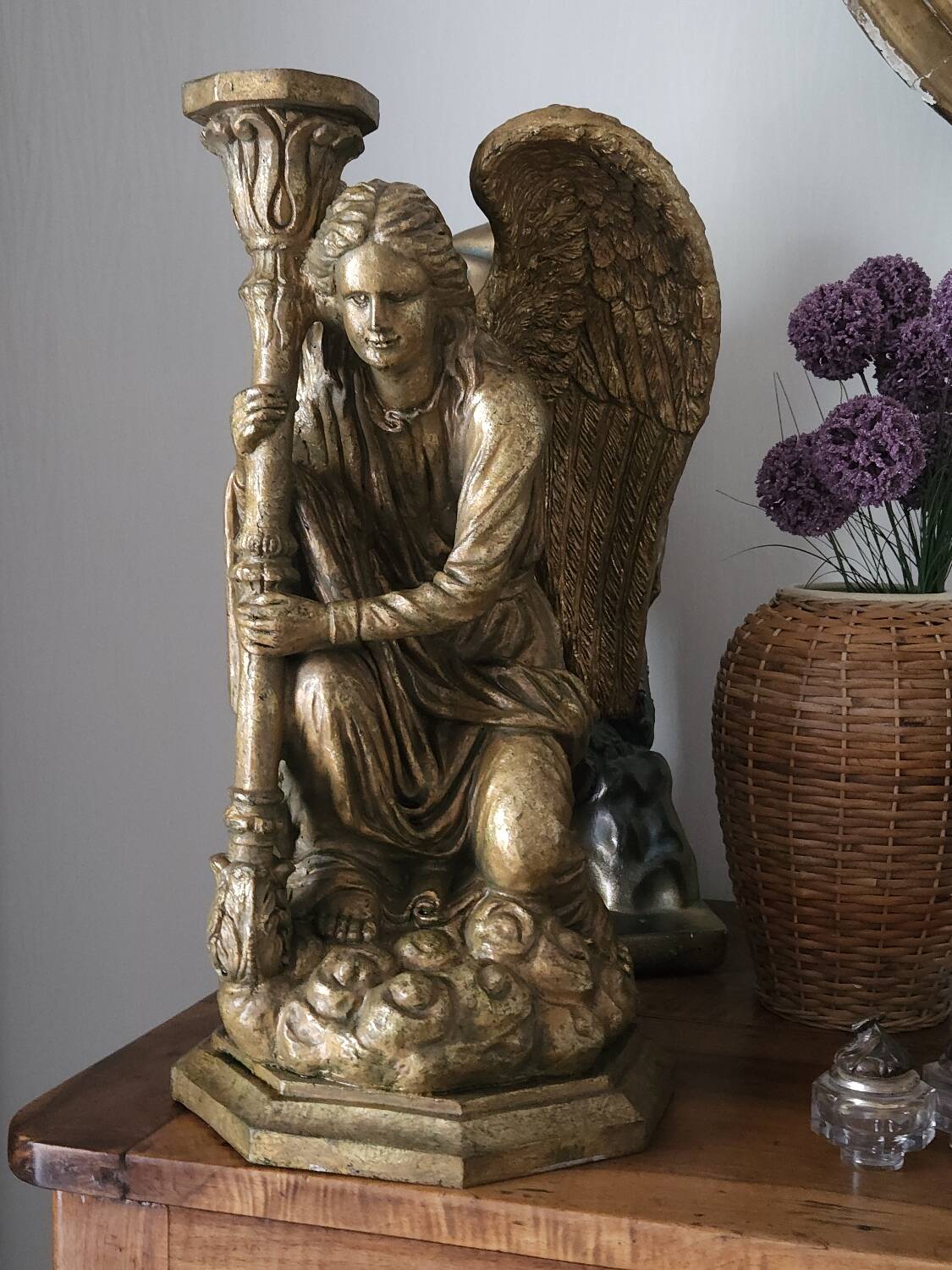 Large religious angel statue 1950