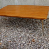 Table basse SIF 1960 bois et laiton