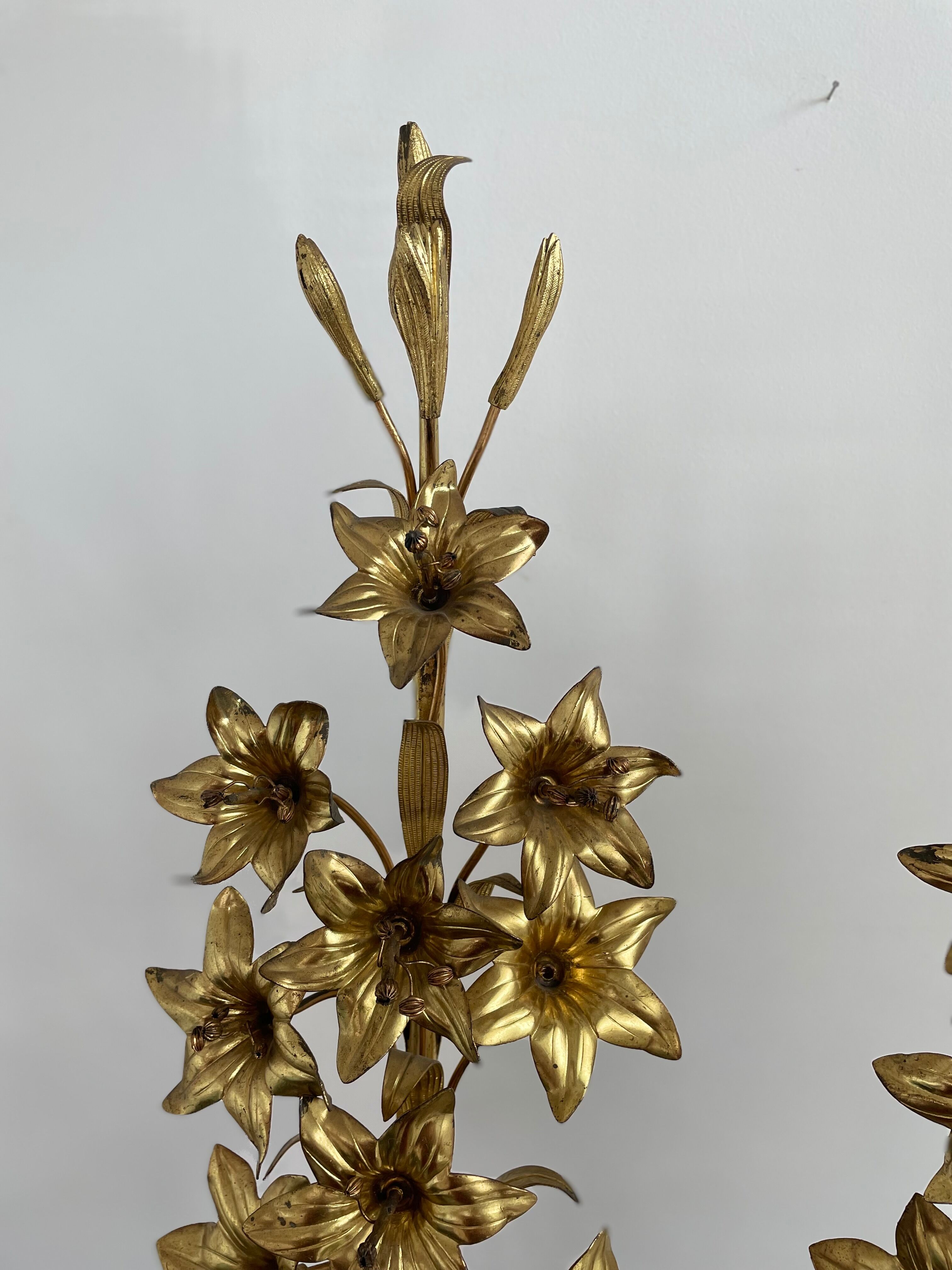 Decorative elements - brass and bronze with décor - fleurs-de-lys - France