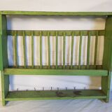 Old wall shelf - Burmese teak rack - 62.5 x 11.5 x 40 cm
