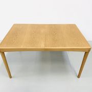 Vintage Danish Extendable Oak Dining Table by H.W. Klein for Bramin, 1960s.