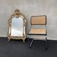 20th century gilded wooden mirror with bezels h120 x l71