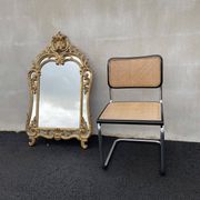 20th century gilded wooden mirror with bezels h120 x l71