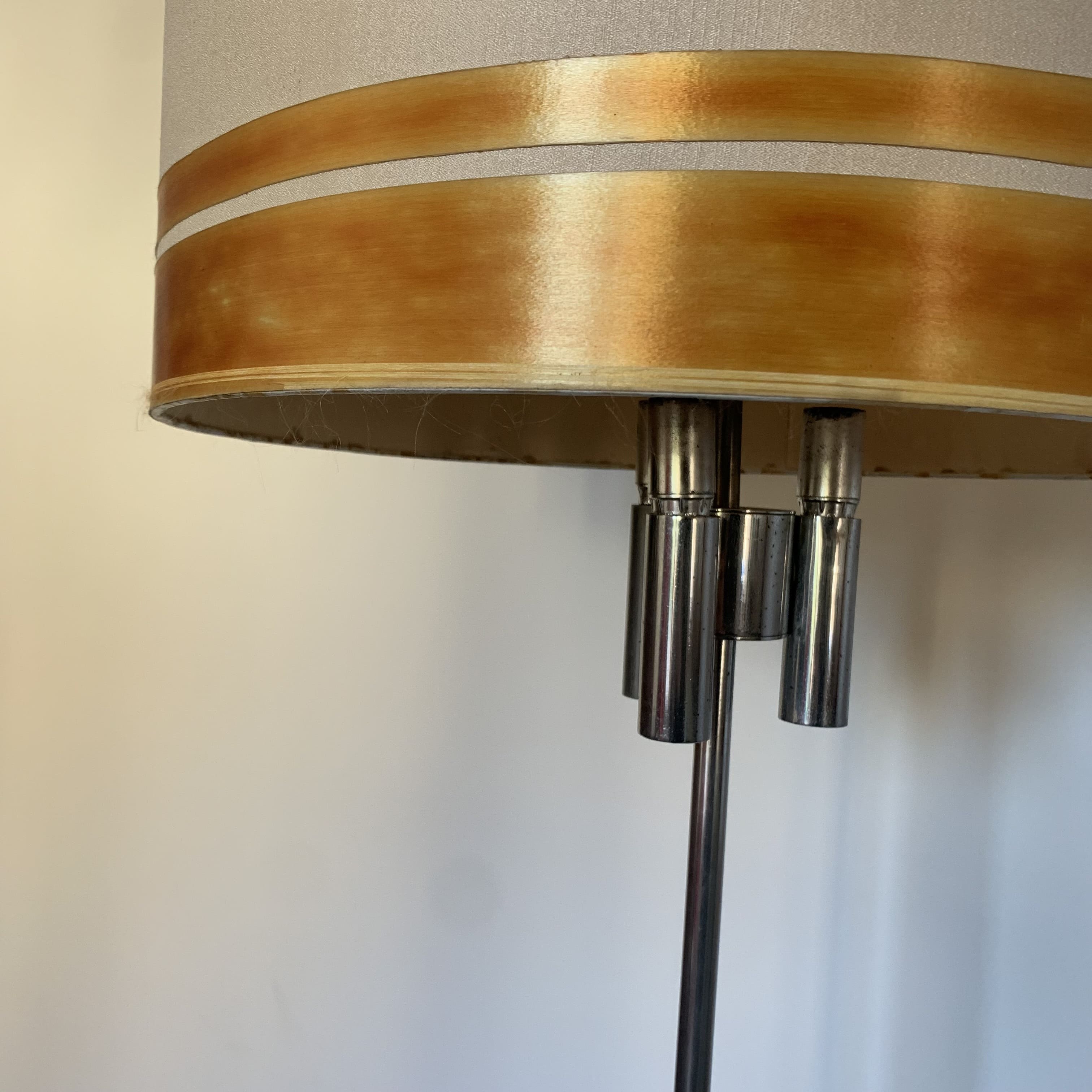 Vintage chrome floor lamp
