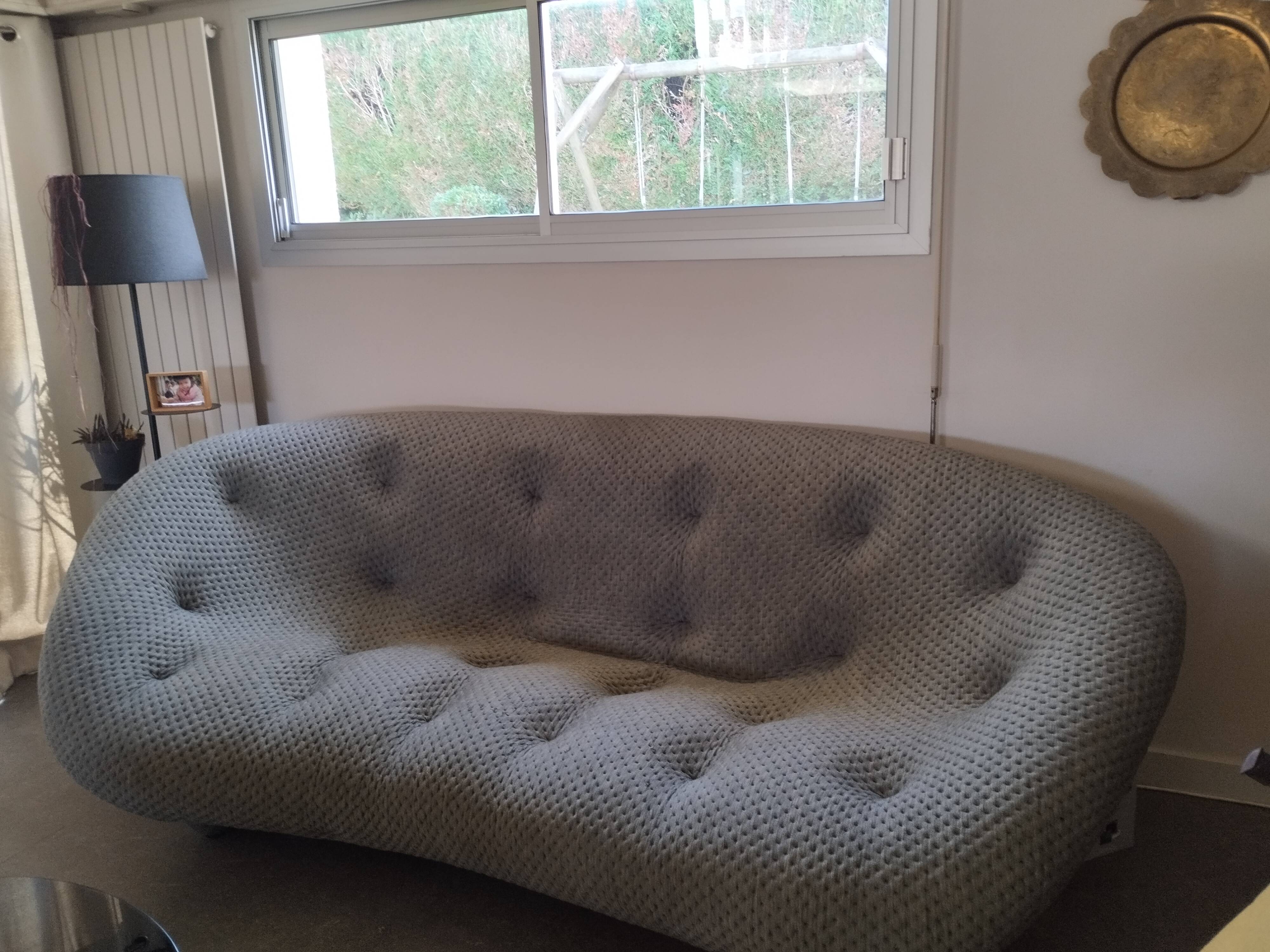 Large plump sofa