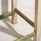 Antique white kitchen table (c.1920) #10