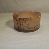 Empty pocket signed Legras authentic enamelled glass