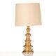 Bergbom's glazed ceramic table lamp gold model B-25 Sweden 960