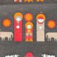 Södahl 1960s jute table runner, Nativity scene
