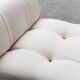 Camaleonda armchair in white cotton: retro-modern style from the 70s.