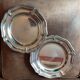 Lot de 2 plats ronds inox