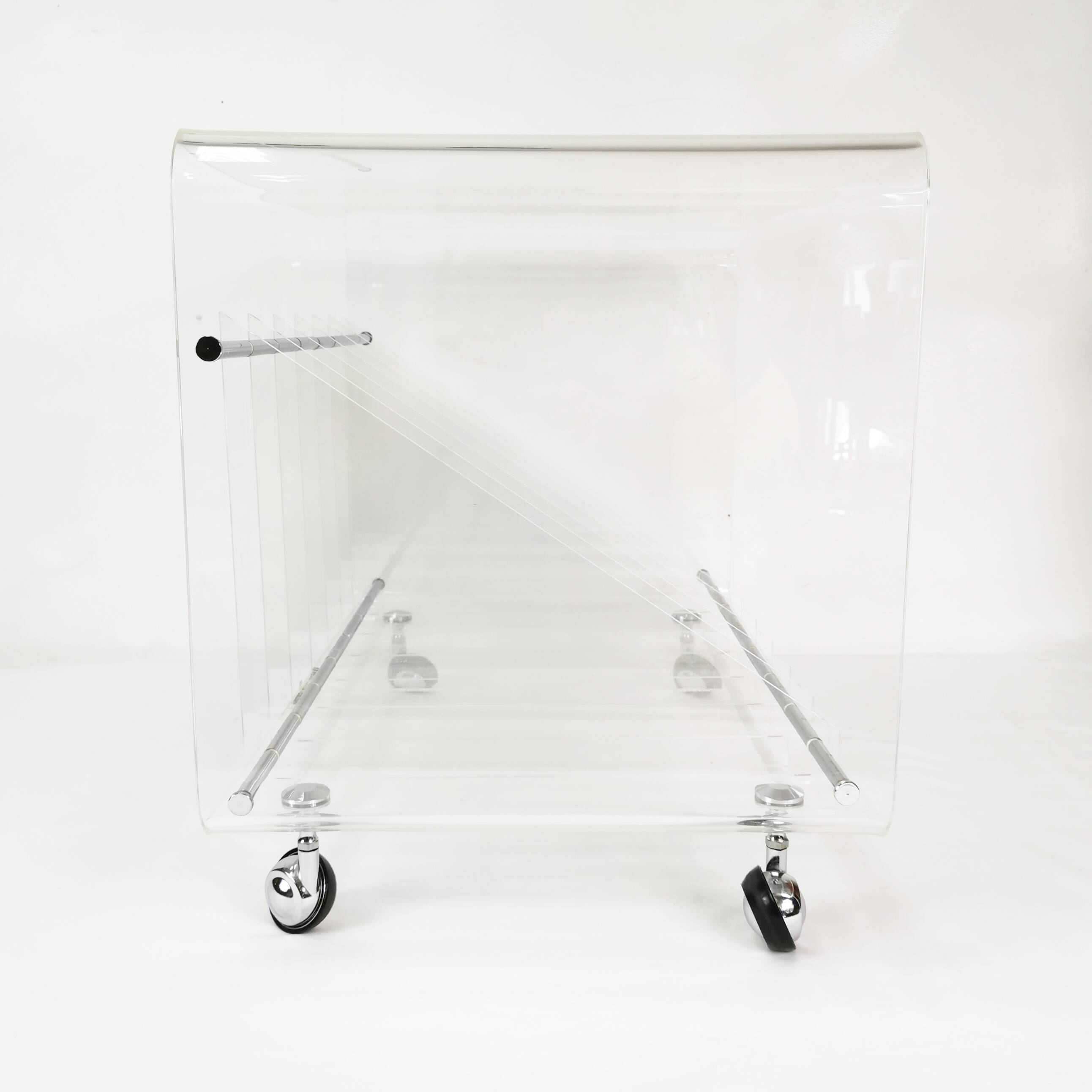 Space-age vinyl record cabinet, Roche Bobois, designed by M. Dumas, France