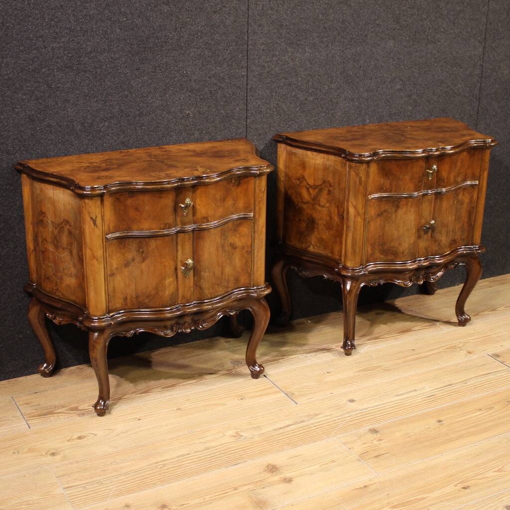 Pair of 20th-century Venetian bedside tables