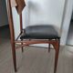 6 teak chairs, 1960s Scandinavian style, signed